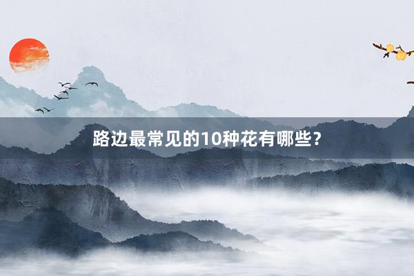 路边最常见的10种花有哪些？